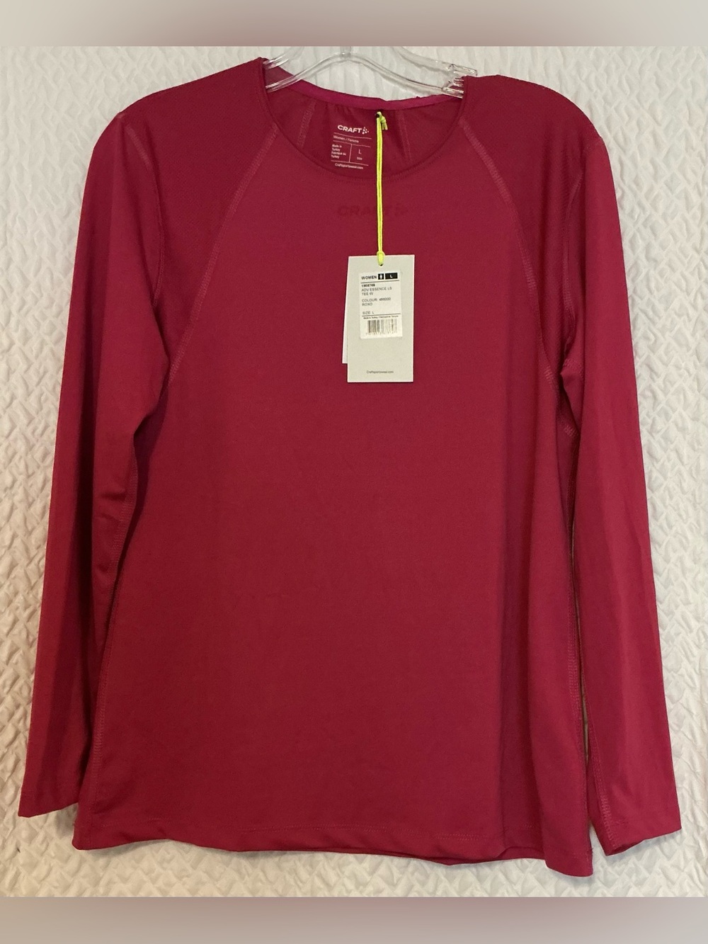 Craft Women’s Athletic Performance Long Sleeve Top - Berry Pink NWT sz L